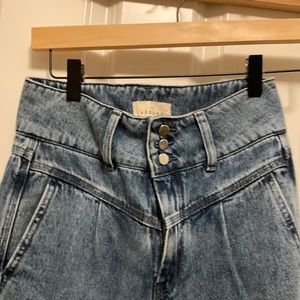 Sezane Sama Trouser Denim Jeans - Light Blue